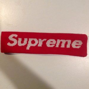 Supreme Red Headband New Era Lined Supreme Fly Your Own Flag Headband
